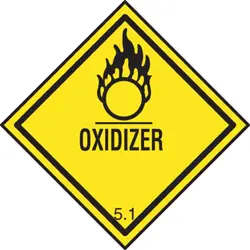 Oxidizer Sign Paper
