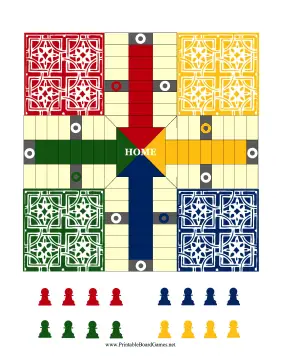 Pachisi Board Paper