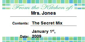 From The Kitchen Of Canning Label Paper