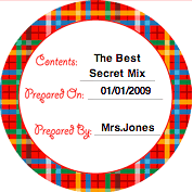 Picnic (Round) Canning Label Paper