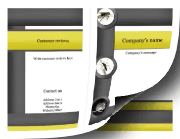 Pest Control Brochure-Bifold Paper