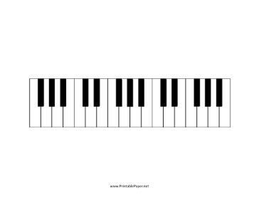 Piano Keyboard Paper