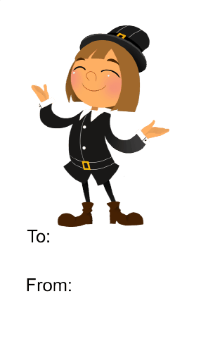 Pilgrim (white background) Paper