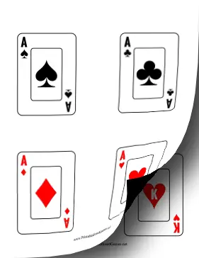 Playing Card Deck Paper