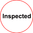 Round Inspected Labels Paper