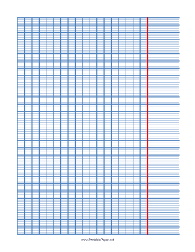 R-L French Ruled Letter Paper