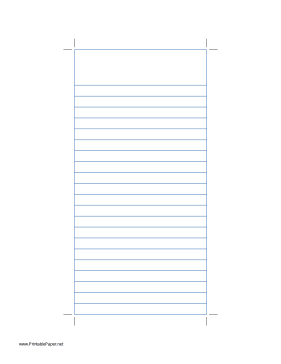 Reporter Notebook Paper with blue lines Paper