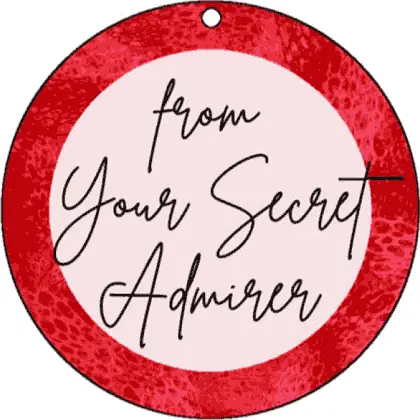 Round Gift Tag Secret Admirer Paper