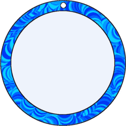 Round Gift Tag Water Paper