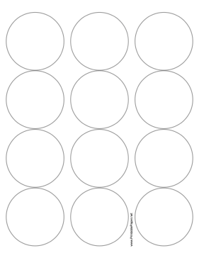 Round Label - 2.5 inches diameter Paper