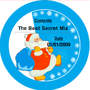 Santa Claus (Round) Canning Label Paper