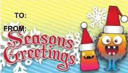 Seasons Greetings Monster Paper