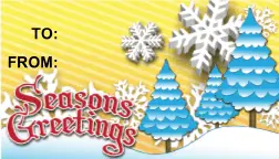 Seasons Greetings Trees Paper