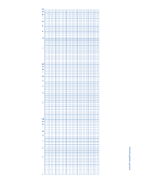 Semilog Paper-10 Divisions by 3 Decades Paper