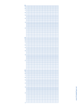 Semilog Paper-12 Divisions by 3 Decades Paper