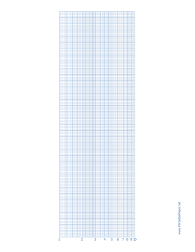 Semilog Paper-1 Decade by 36 Divisions Paper