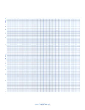 Semilog Paper-24 Divisions by 2 Decades Paper