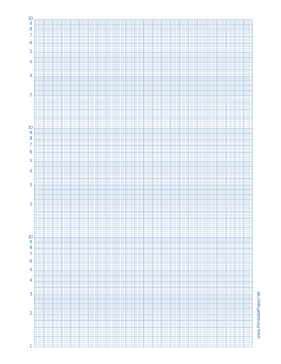 Semilog Paper-24 Divisions by 3 Decades Paper