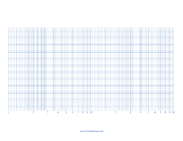 Semilog Paper-2 Decades by 10 Divisions Paper