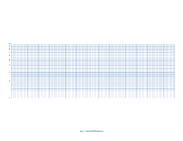 Semilog Paper-30 Divisions by 1 Decade Paper