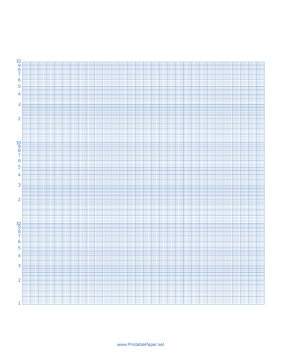 Semilog Paper-30 Divisions by 3 Decades Paper