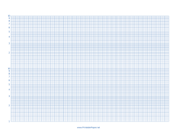Semilog Paper-36 Divisions by 2 Decades Paper