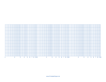 Semilog Paper-3 Decades by 10 Divisions Paper