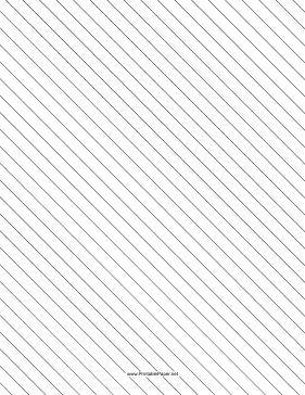 Slant Ruled Paper — Wide Ruled Left-Handed, High Angle Paper