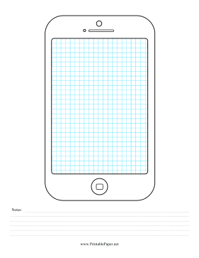 Smartphone Wireframe Grid Notes Paper