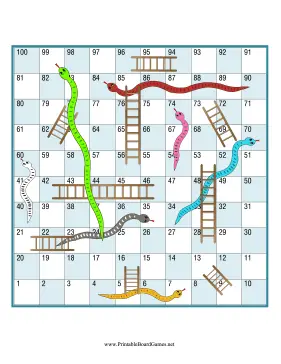 Snakes and Ladders Paper