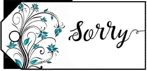 Sorry Flowers Gift Tag Paper