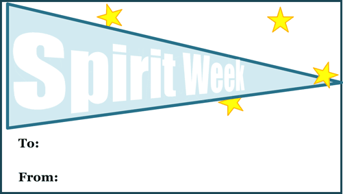 Spirit Week Gift Tag Paper