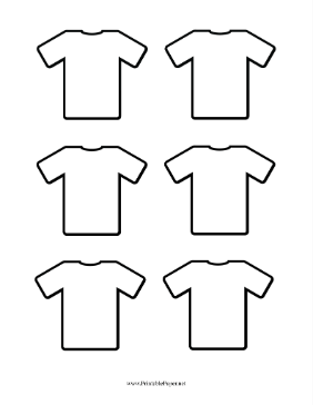 T Shirt Template Paper