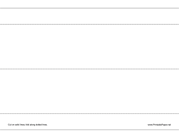 Table Tent - 11 inches wide Paper