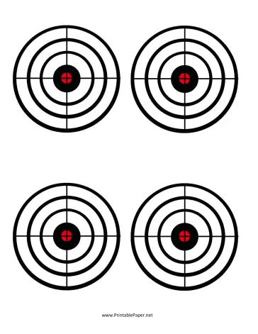 Black Circles Target Paper