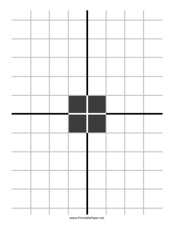 Grid Square Center Target Paper