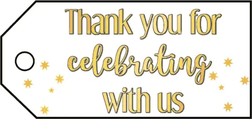 Thank You For Celebrating Paper