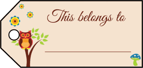 This Belongs To Gift Tag Paper