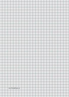 Graph Paper - Light Gray - Three Quarter Inch Grid - A4 Paper