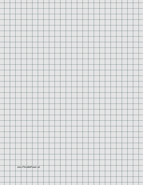 Graph Paper - Light Gray - Three Quarter Inch Grid Paper