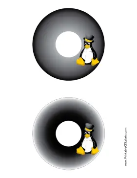 Top Hat Linux CD-DVD Labels Paper