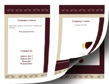 Wine Brochure-Bifold Paper