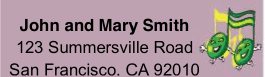 Music Return Address Labels Paper