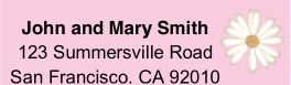 Daisy Return Address Labels Paper