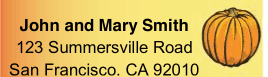 Pumpkin Return Address Labels Paper