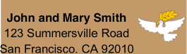 Dove Return Address Labels Paper