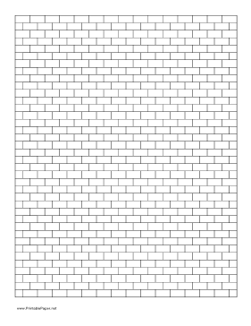 Brick Graph Paper Paper