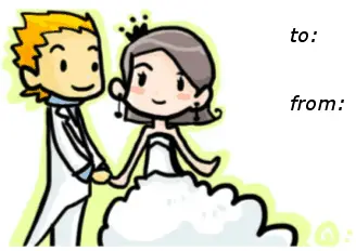 bride and groom Paper