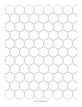 Graph Paper - Compact Circles Paper