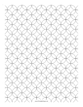 Graph Paper - Overlapping Circles Paper